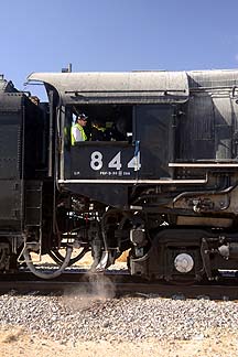 Union Pacific Steam Locomotive 844's Cab, November 15, 2011